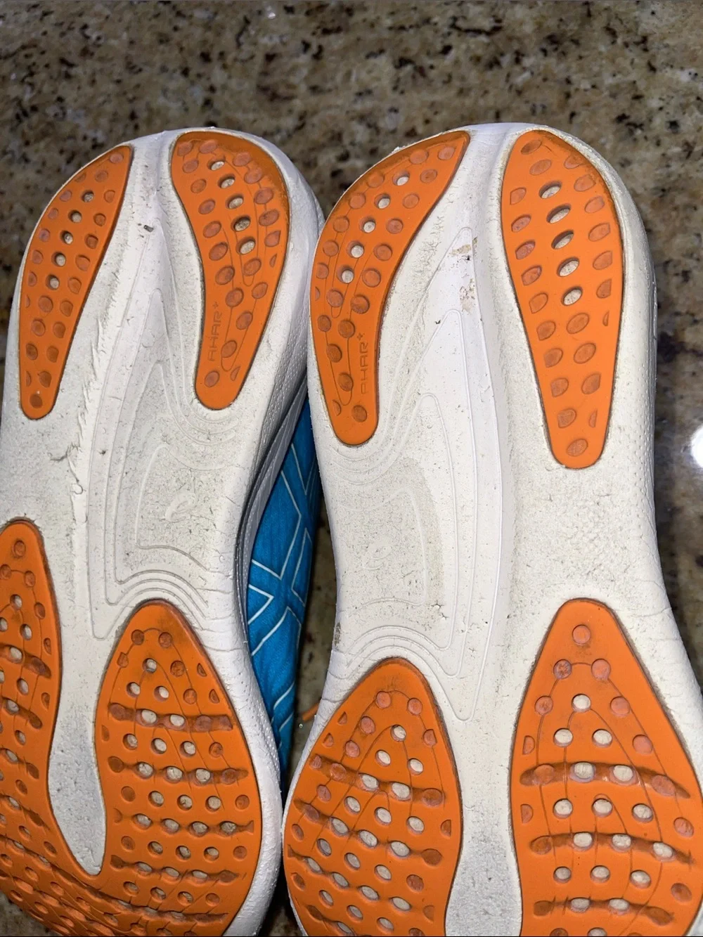ASICS Gel Nimbus 25 Teal-Blue Running Shoes with Orange Pull Tabs